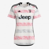 Camiseta Juventus Dusan Vlahovic #9 Visitante Equipación para mujer 2023-24 manga corta